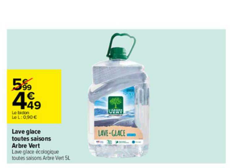 lave glace toutes saisons arbre vert