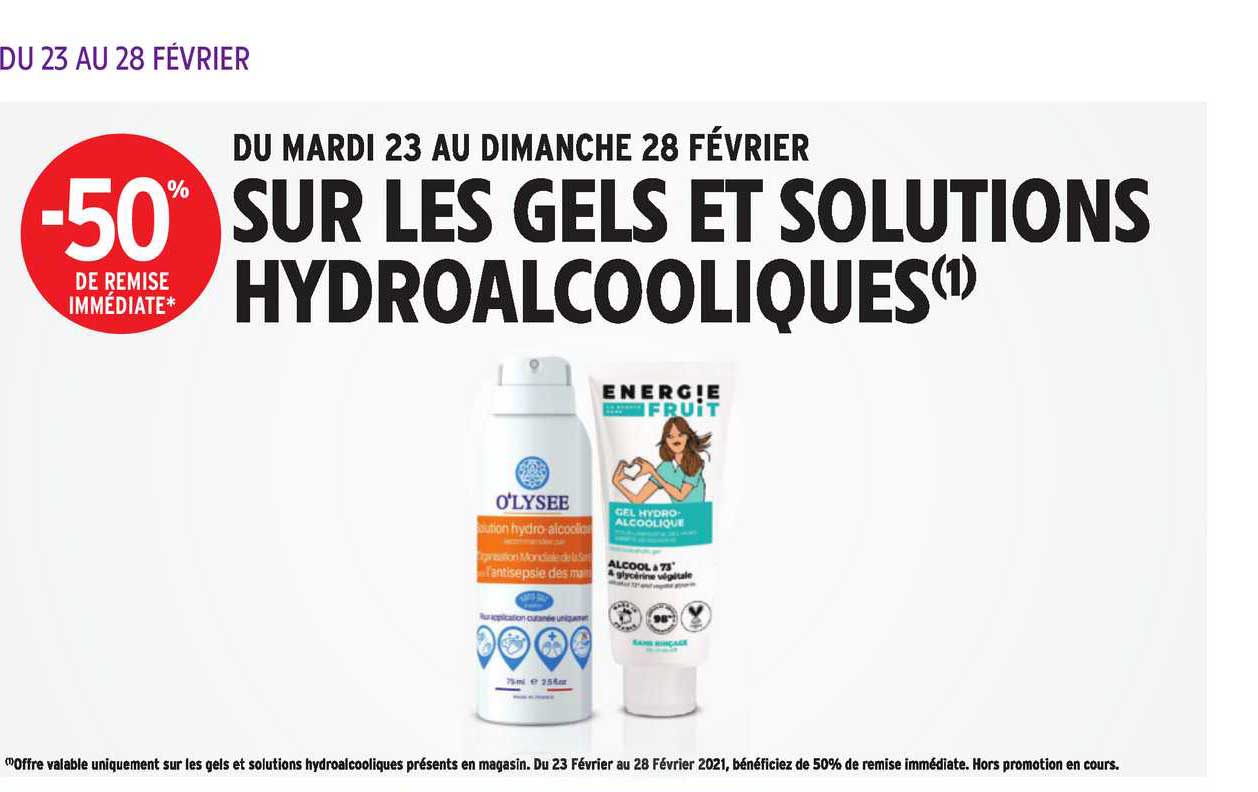 les gels et solutions hydroalcooliques