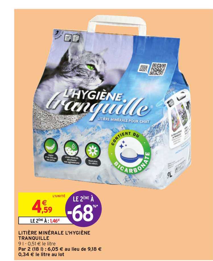 Litière Minérale L'hygiène Tranquille