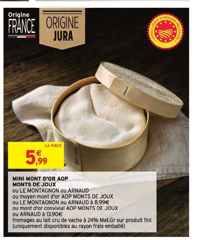 mini mont d'or aop monts de joux