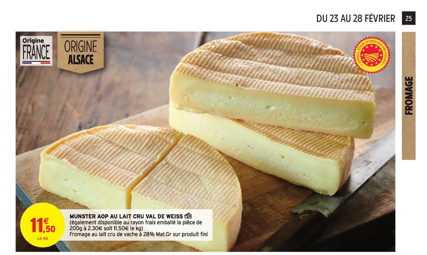 munster aop au lait cru val de weiss