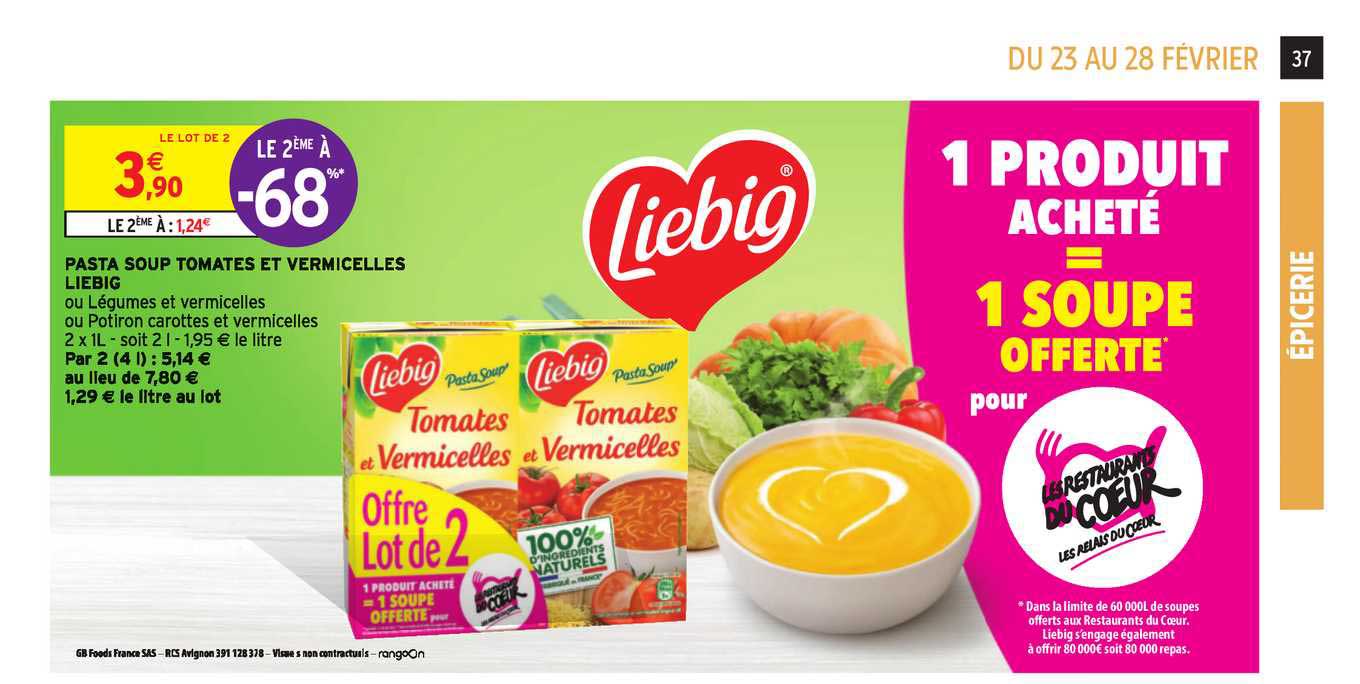 pasta soup tomates et vermicelles liebig