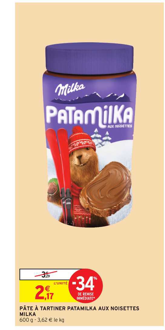 Pâte à Tartiner Patamilka Aux Noisettes Milka