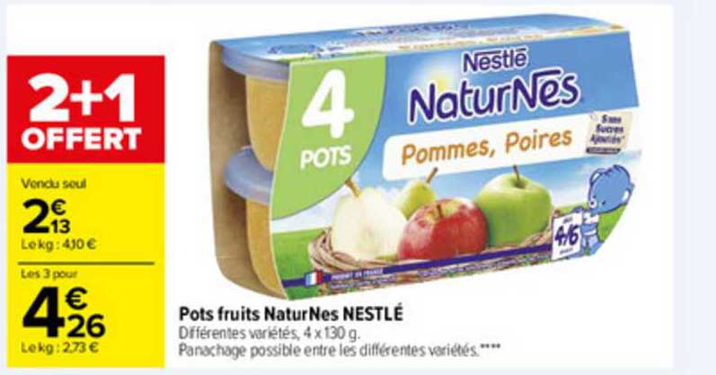 pots fruits naturnes nestlé