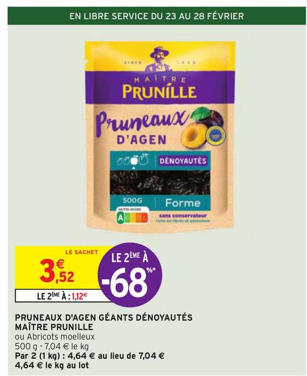 Pruneaux D'agen Géants Dénoyautés Maître Prunille