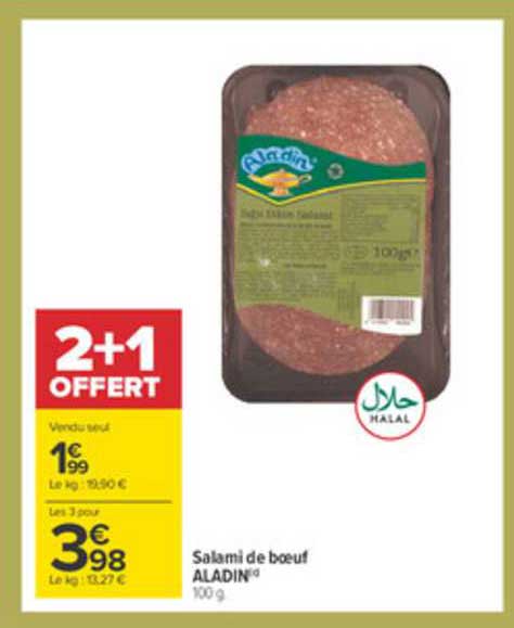 salami de bœuf aladin