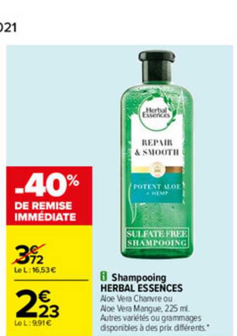 shampooing herbal essences