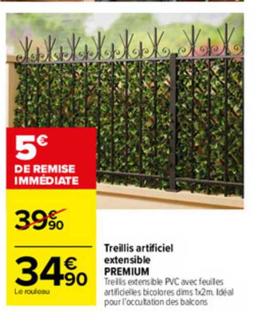 treuillis artificiel extensible premium