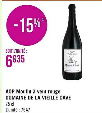 aop moulin à vent rouge domaine de la vieille cave