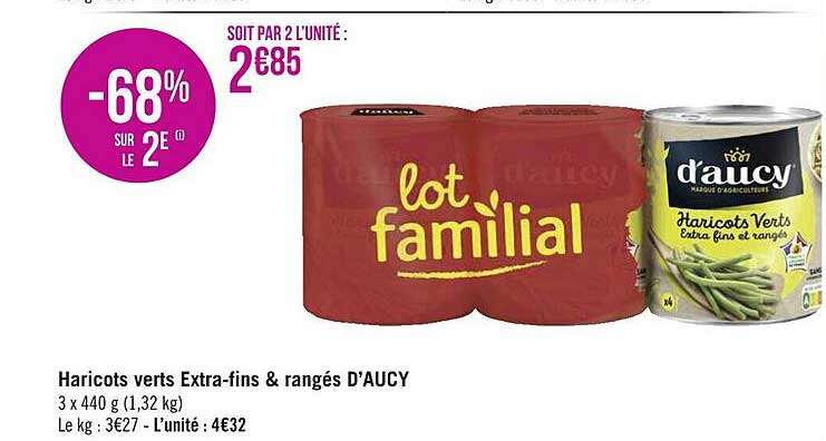 haricots verts extra-fins & rangés d'aucy