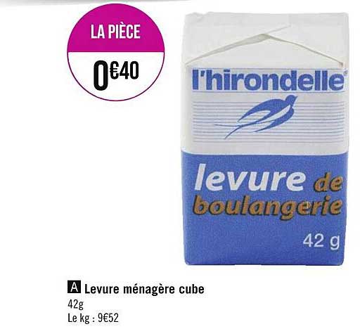 levure ménagère cube