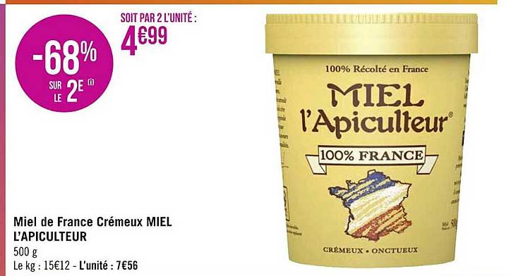 Miel De France Crémeux Miel L'apiculteur