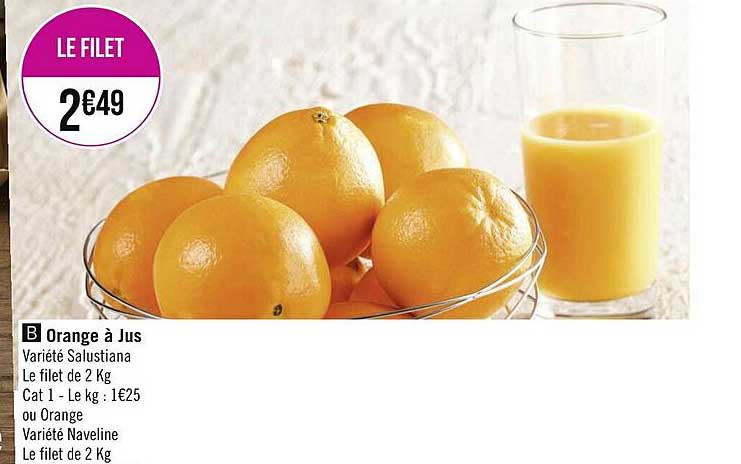 orange à jus salustiana, ou orange naveline