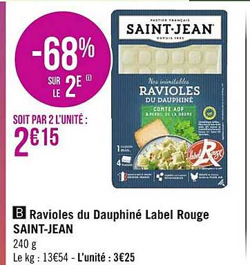 ravioles du dauphiné label rouge saint-jean