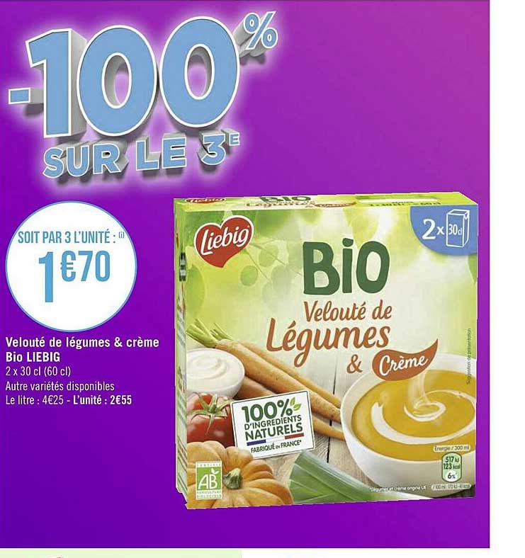 Velouté De Légumes & Crème Bio Liebig