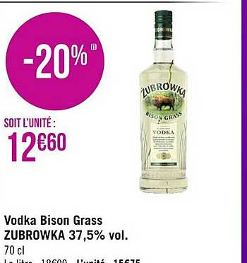 vodka bison grasse zubrowka 37,5% vol.