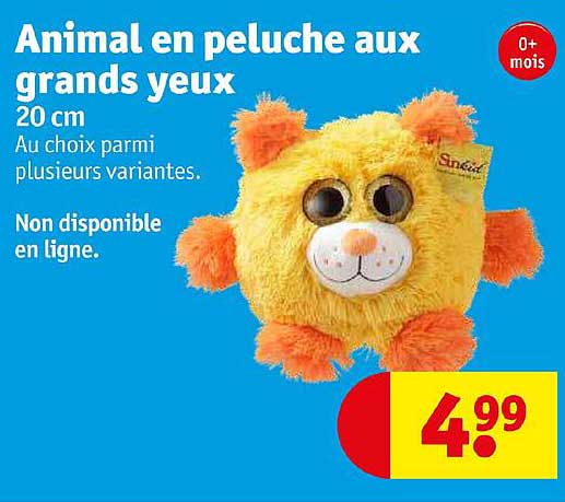 animal en peluche aux grands yeux