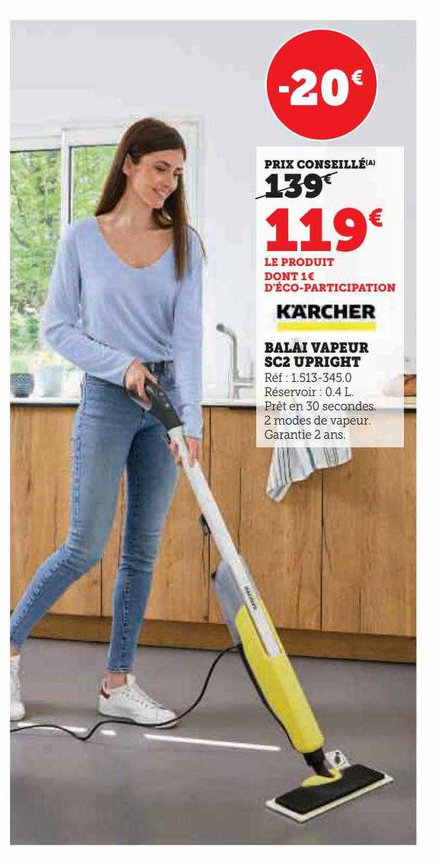 balai vapeur sc2 upright kärcher