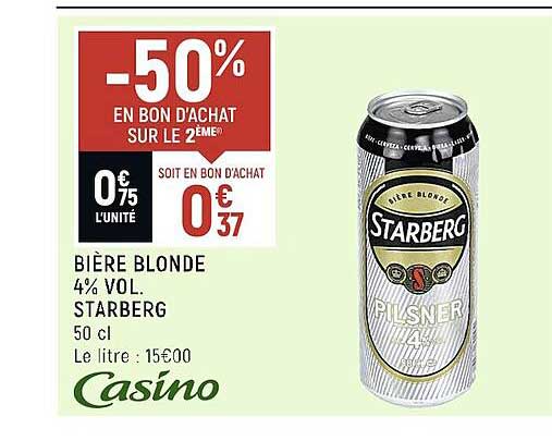 Bière Blonde 4% Vol. Starberg