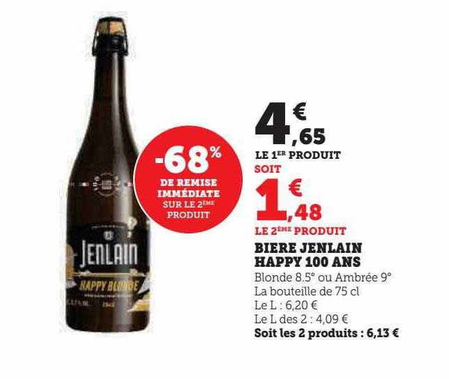 bière jenlain happy 100 ans