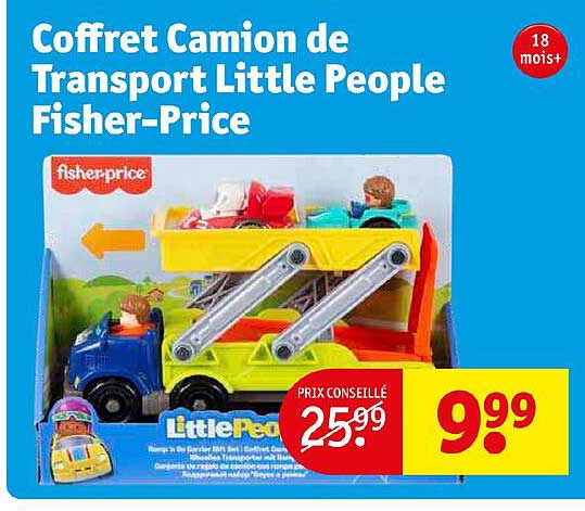 coffret camion de transport little peopel fisher-price