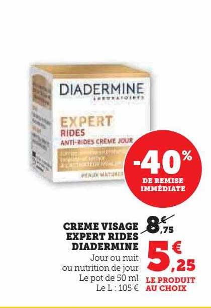crème visage expert rides diadermine