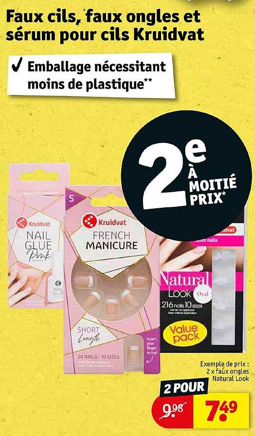 faux cils, faux ongles et sérum pour cils kruidvat