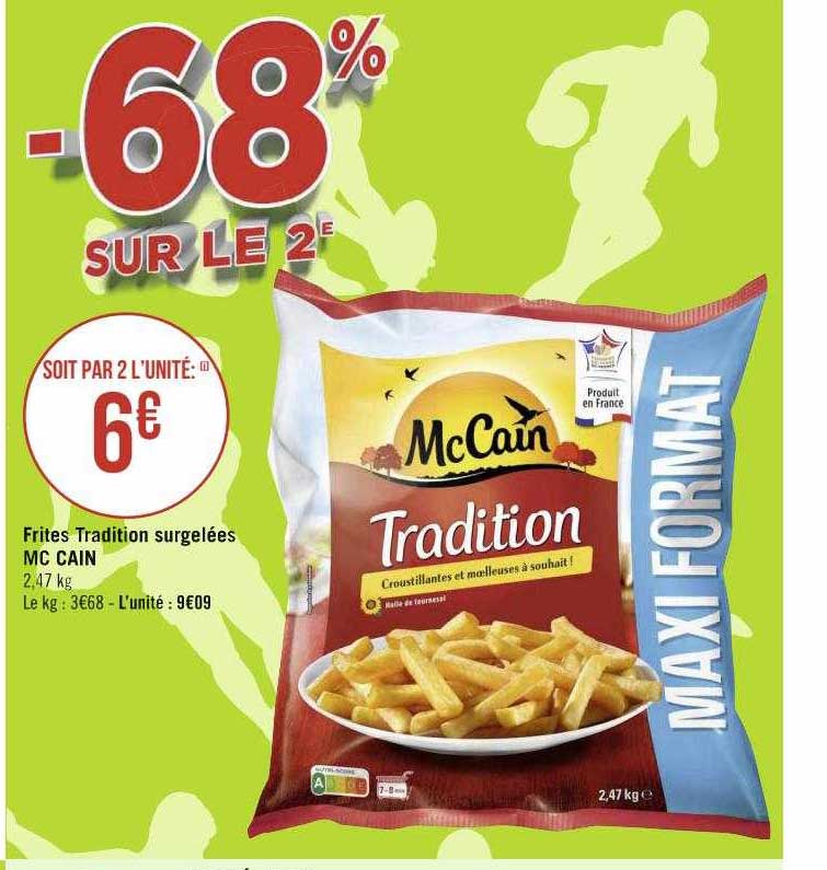 frites tradition surgelées mc cain