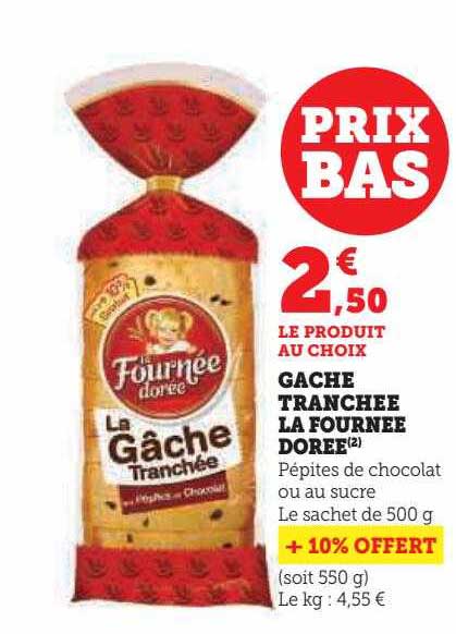 gâche tranchée la fournée dorée