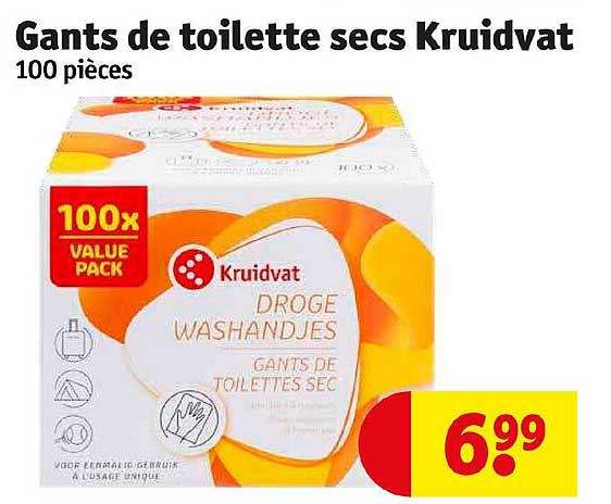 Gants De Toilette Secs Kruidvat