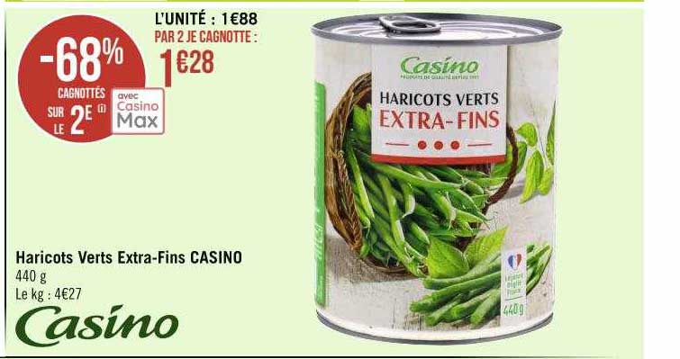 haricots verts extra-fins casino