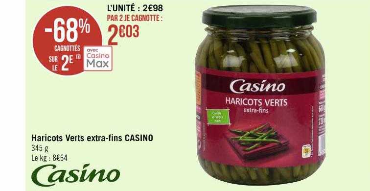 haricots verts extra-fins casino