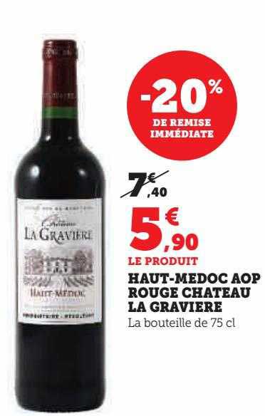 haut-médoc aop rouge château la gravière