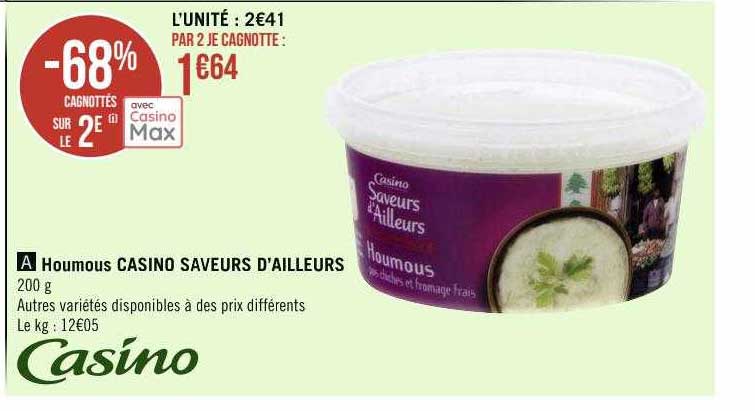 houmous casino saveurs d'ailleurs
