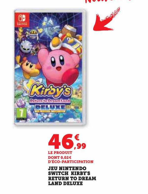 Jeu Nintendo Switch Kirby's Return To Dream Land Deluxe