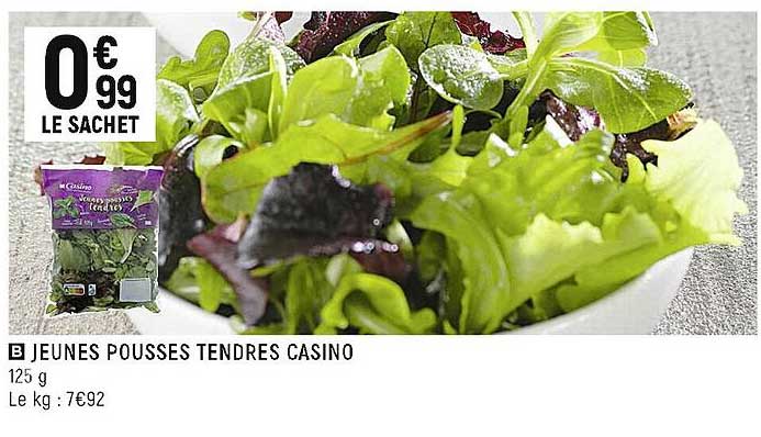 jeunes pousses tendres casino