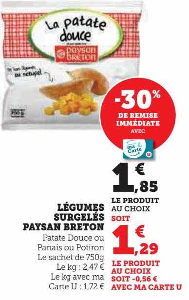 légumes surgelés paysan breton