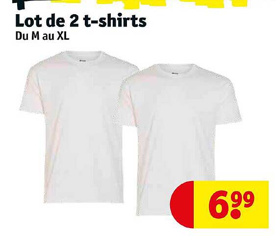 lot de 2 t-shirts