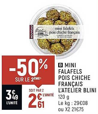 mini falafels pois chiche français l'atelier blini