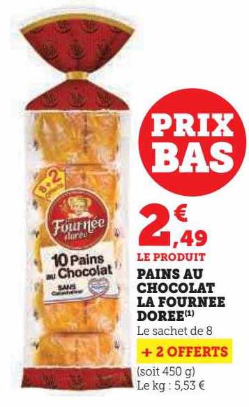 pains au chocolat la fournée dorée