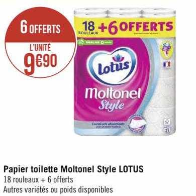 Papier Toilette Moltonel Style Lotus