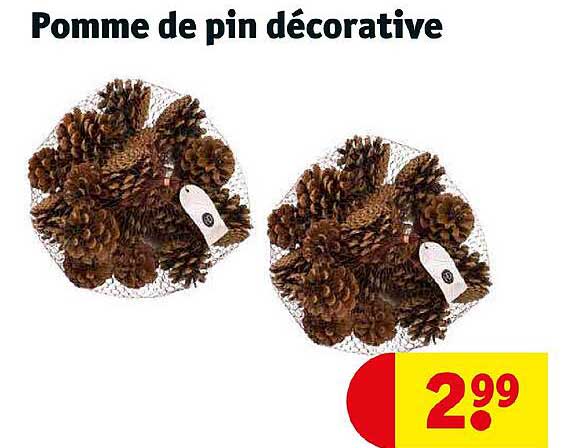 pomme de pin décorative