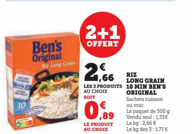 riz long grain 10 min ben's original