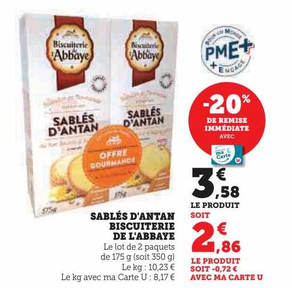 Sablés D'antan Biscuiterie De L'abbaye