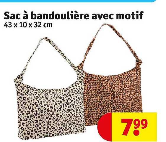 Sac à Bandouilière Avec Motif