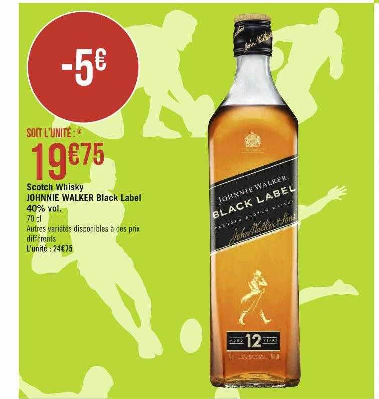 scotch whisky johnnie walker black label 40% vol.