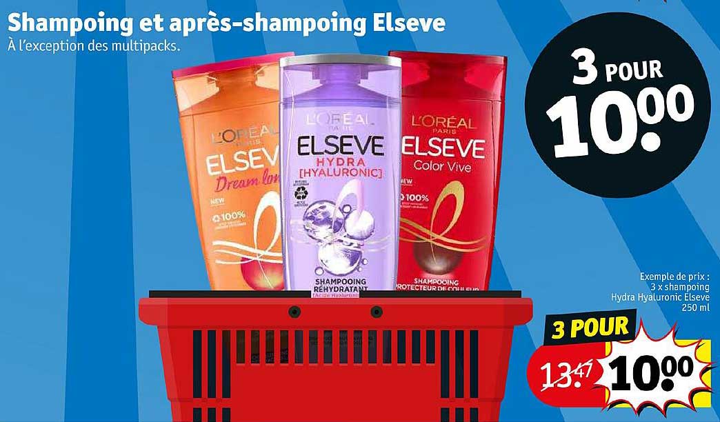 shampooing et après-shampoing elsève