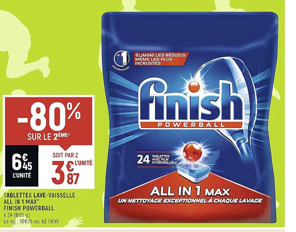 tablettes lave-vaisselle allin1 max finish powerball