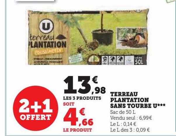 Terreau Plantation Sans Tourbe U