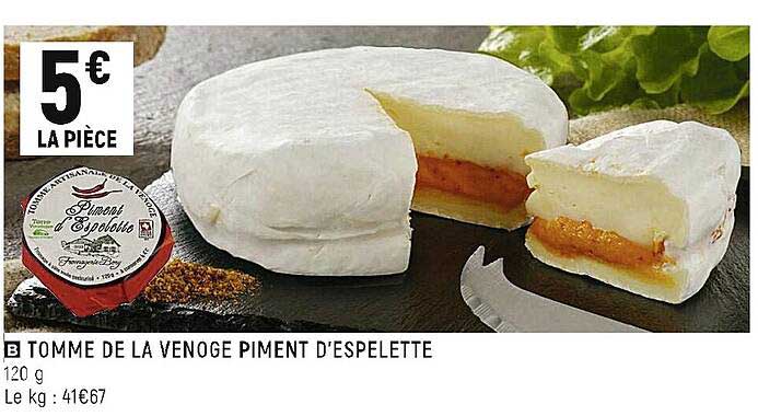 tomme de la venoge piment d'espelette